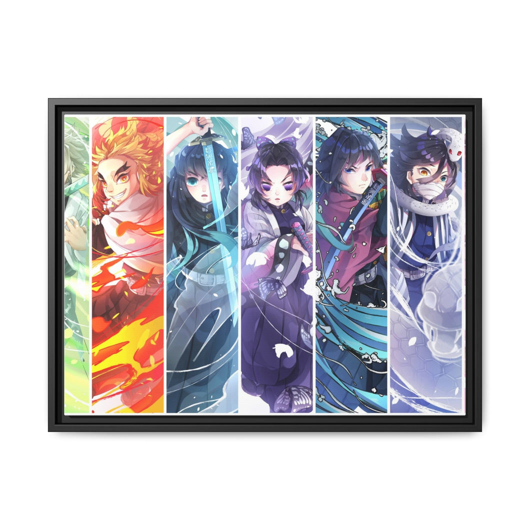 Demon Slayer: Kimetsu no Yaiba Canvas Framed Art Print