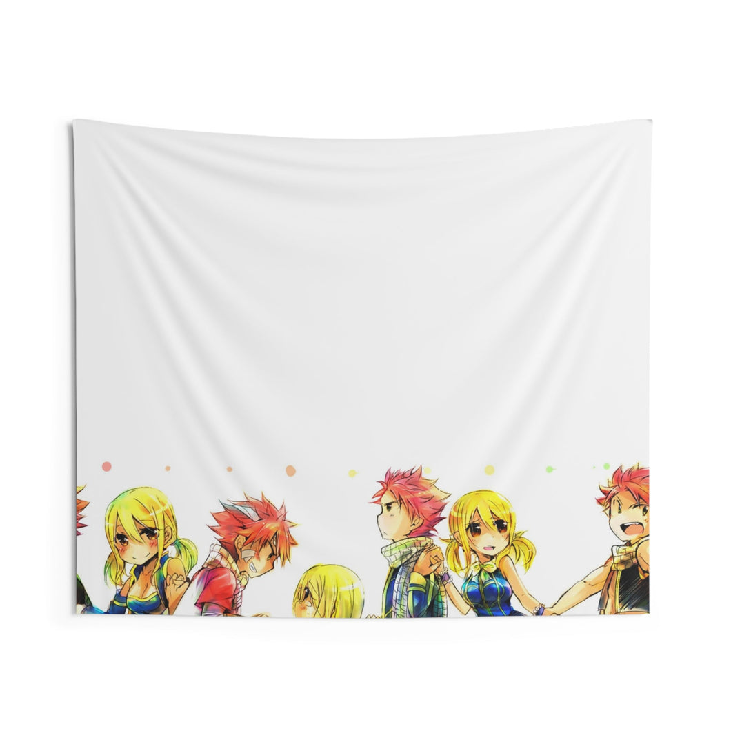 Fairy Tail Natsu Dragneel, Lucy Heartfilia Indoor Wall Tapestry