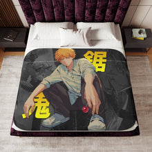 Load image into Gallery viewer, Denji - Chainsaw Man Sherpa Blanket
