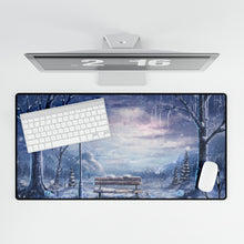 Load image into Gallery viewer, Snowy Bench in Park Mouse Pad (Desk Mat)
