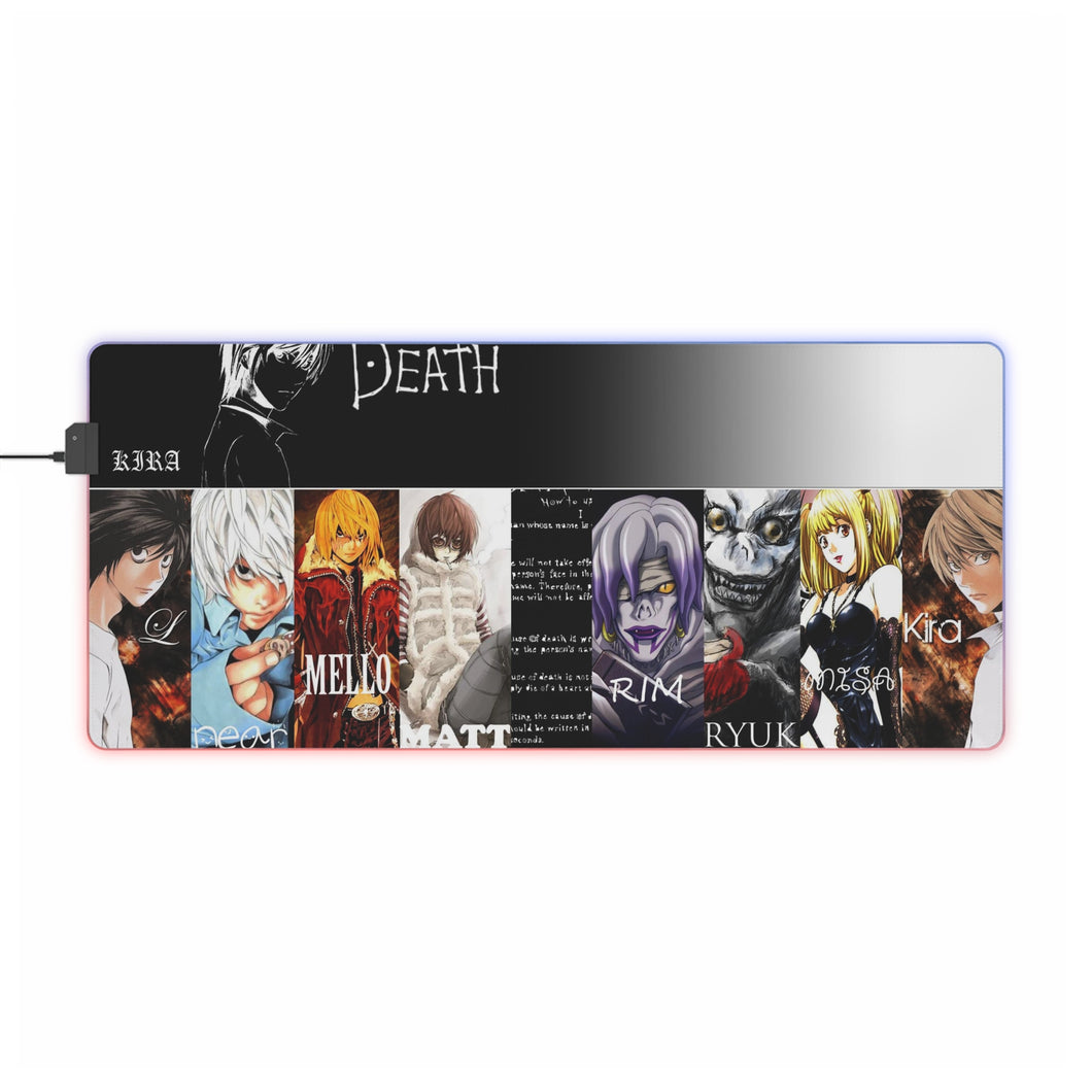 Anime Death Note RGB LED Mouse Pad (Desk Mat)