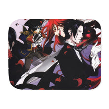 Load image into Gallery viewer, Black Butler Sherpa Blanket
