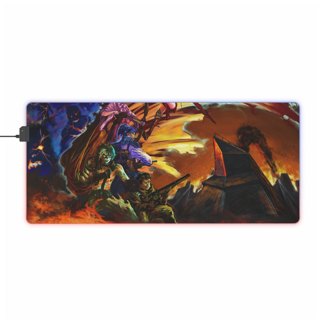 Kabaneri of the Iron Fortress Mumei, Ikoma, Kurusu, Ayame Yomogawa, Takumi RGB LED Mouse Pad (Desk Mat)