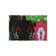 Load image into Gallery viewer, Jiren VS Vegeta and Gôku super saiyan blue Rug
