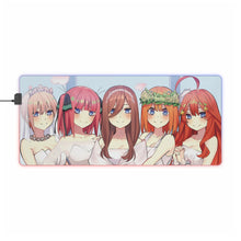 Load image into Gallery viewer, The Quintessential Quintuplets RGB LED Mouse Pad (Desk Mat)
