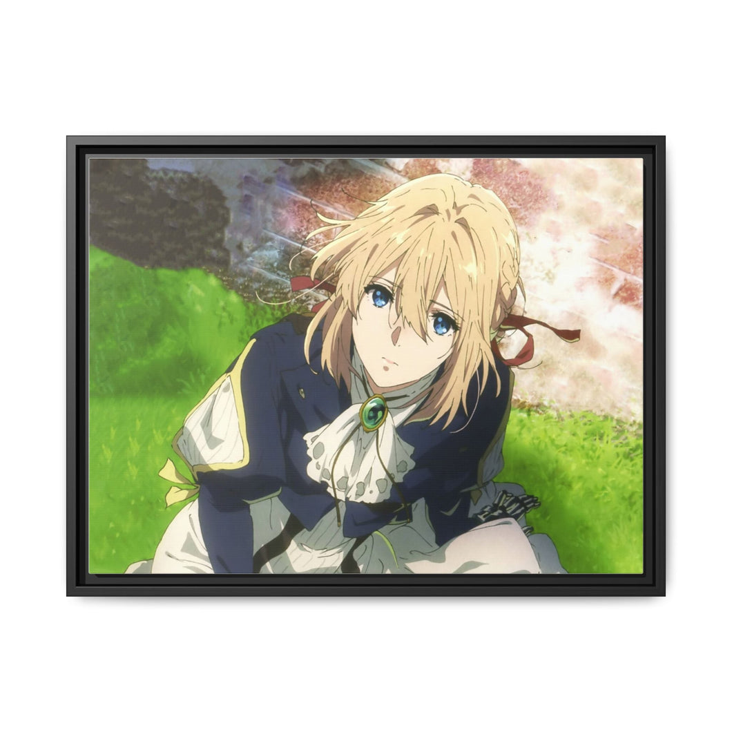 Anime Violet Evergarden Canvas Framed Art Print
