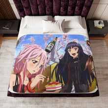 Load image into Gallery viewer, Guilty Crown Inori Yuzuriha, Ayase Shinomiya, Tsugumi Sherpa Blanket
