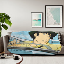Load image into Gallery viewer, Anime Cowboy Bebopr Sherpa Blanket
