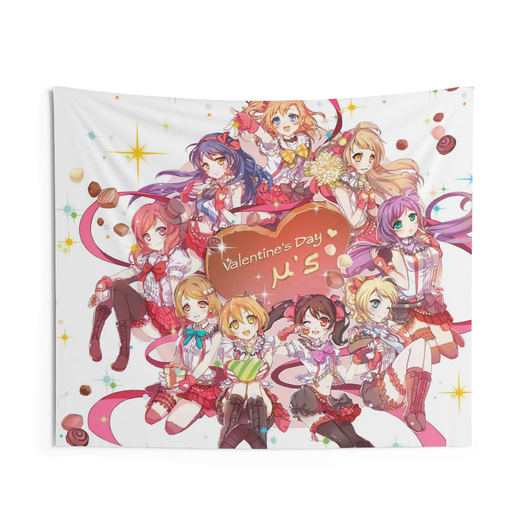 Love Live! Maki Nishikino, Kotori Minami, Umi Sonoda, Honoka Kousaka, Rin Hoshizora Indoor Wall Tapestry