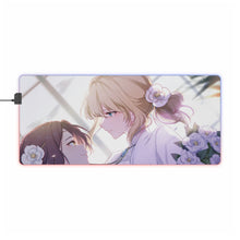 Load image into Gallery viewer, Violet Evergarden RGB LED Mouse Pad (Desk Mat)
