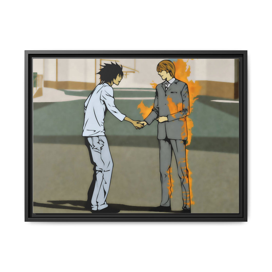 Death Note Light Yagami Canvas Framed Art Print