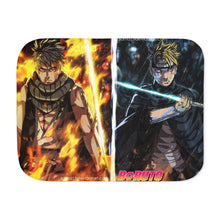 Load image into Gallery viewer, Kawaki and Boruto Sherpa Blanket
