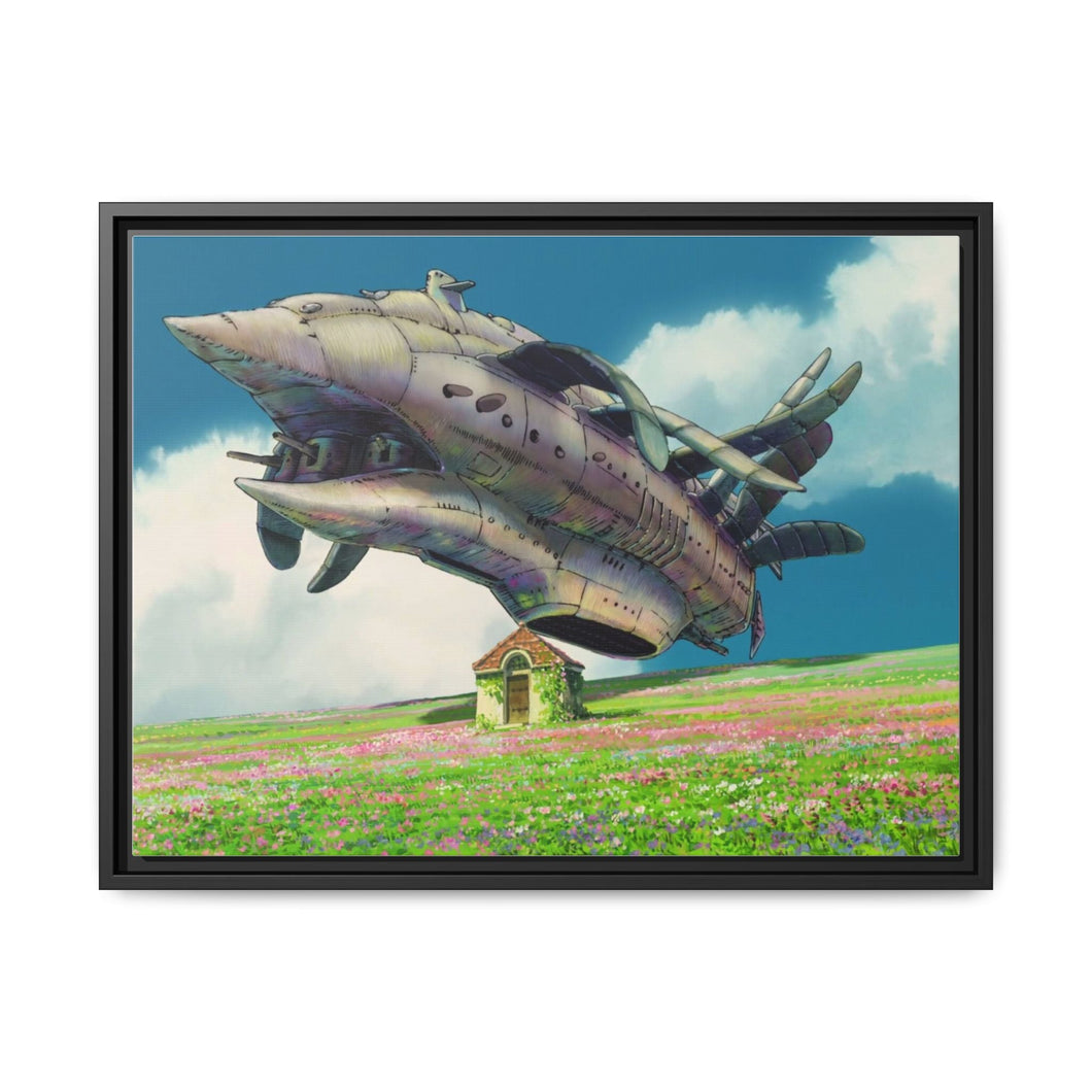 Anime Howl's Moving Castler Canvas Framed Art Print