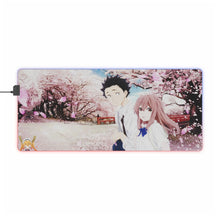Load image into Gallery viewer, Koe No Katachi Shouko Nishimiya, Shouya Ishida RGB LED Mouse Pad (Desk Mat)
