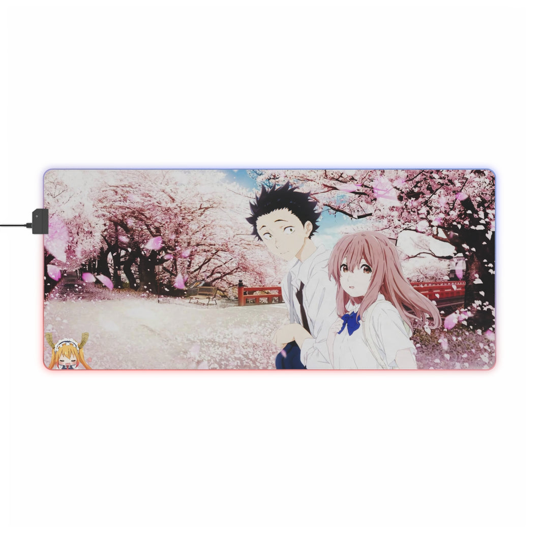 Koe No Katachi Shouko Nishimiya, Shouya Ishida RGB LED Mouse Pad (Desk Mat)