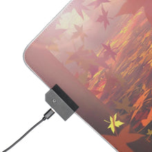 Load image into Gallery viewer, Forest Covered in Autumn Leaves RGB LED Mouse Pad (Desk Mat)
