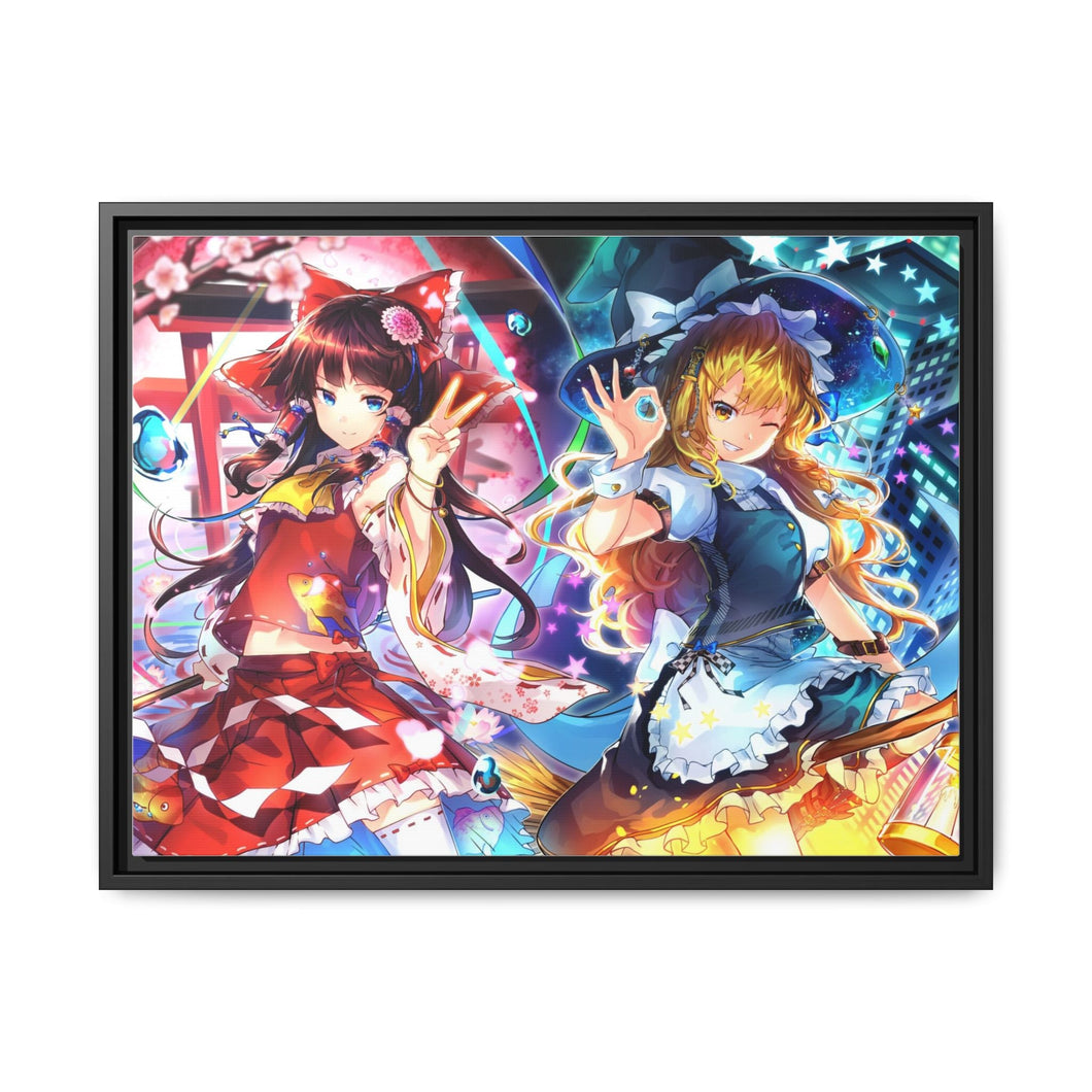 Anime Touhou Canvas Framed Art Print