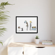 Load image into Gallery viewer, Durarara!! Izaya Orihara, Shizuo Heiwajima, Celty Sturluson, Masaomi Kida, Anri Sonohara Canvas Framed Art Print
