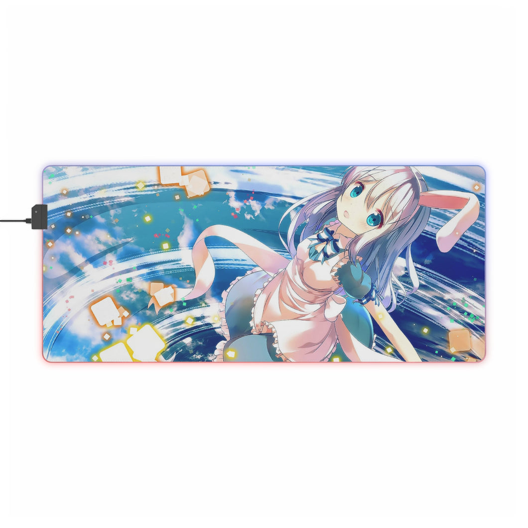 Is The Order A Rabbit? RGB LED Mouse Pad (Desk Mat)