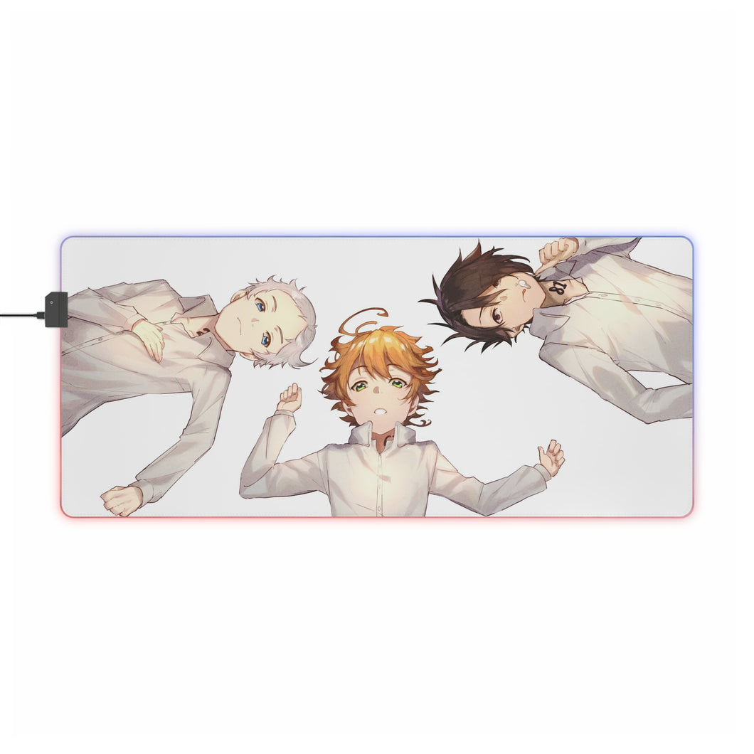 The Promised Neverland Ray, Norman, Emma RGB LED Mouse Pad (Desk Mat)
