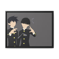 Mob Psycho 100 Shigeo Kageyama, Ritsu Kageyama Canvas Framed Art Print