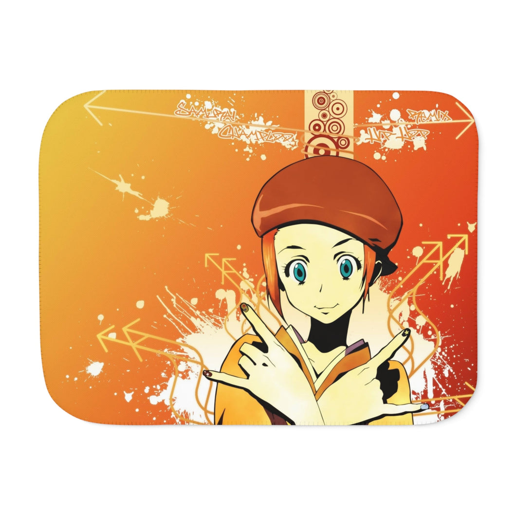 Anime Samurai Champloor Sherpa Blanket