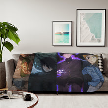 Load image into Gallery viewer, Mob Psycho 100 Shigeo Kageyama, Ritsu Kageyama, Teruki Hanazawa Sherpa Blanket
