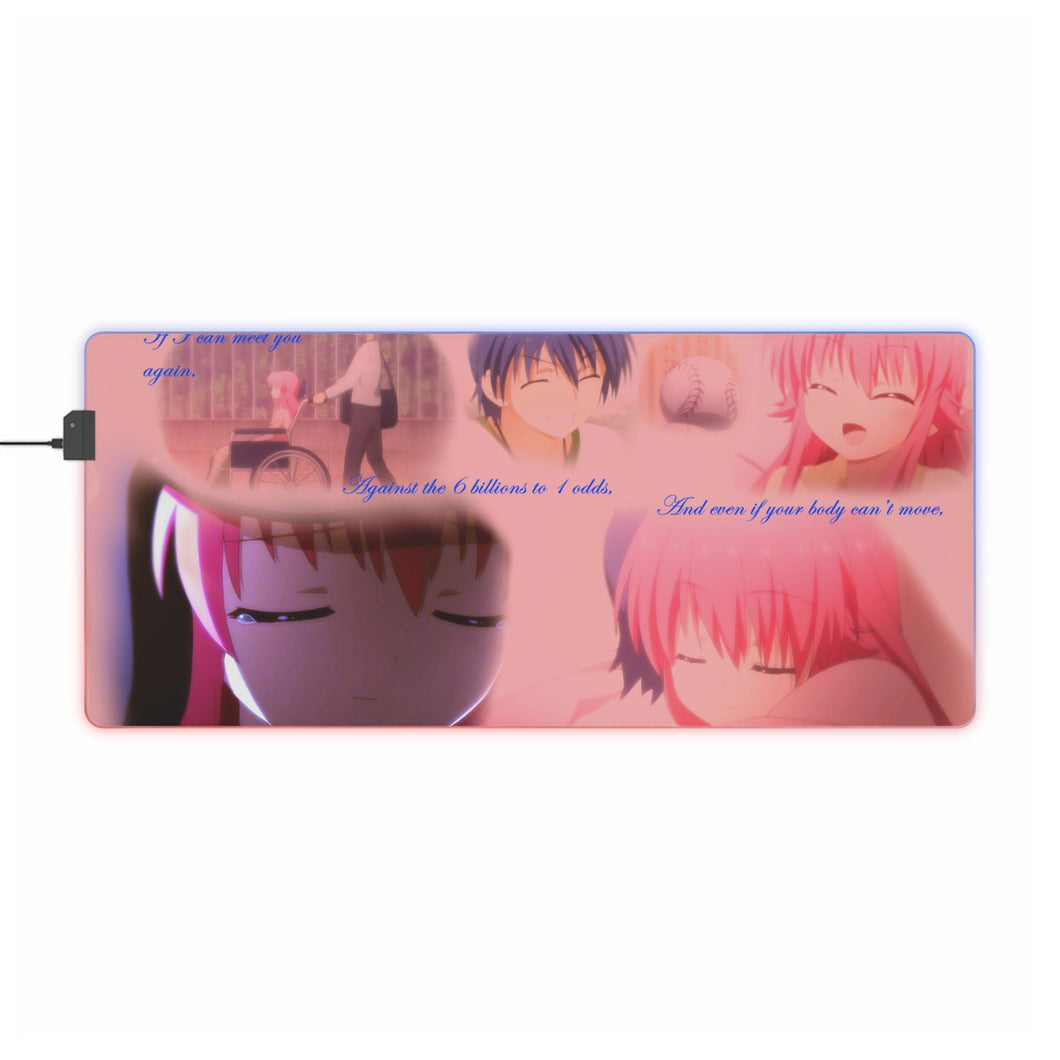 Yui & Hinata - Angel Beats RGB LED Mouse Pad (Desk Mat)