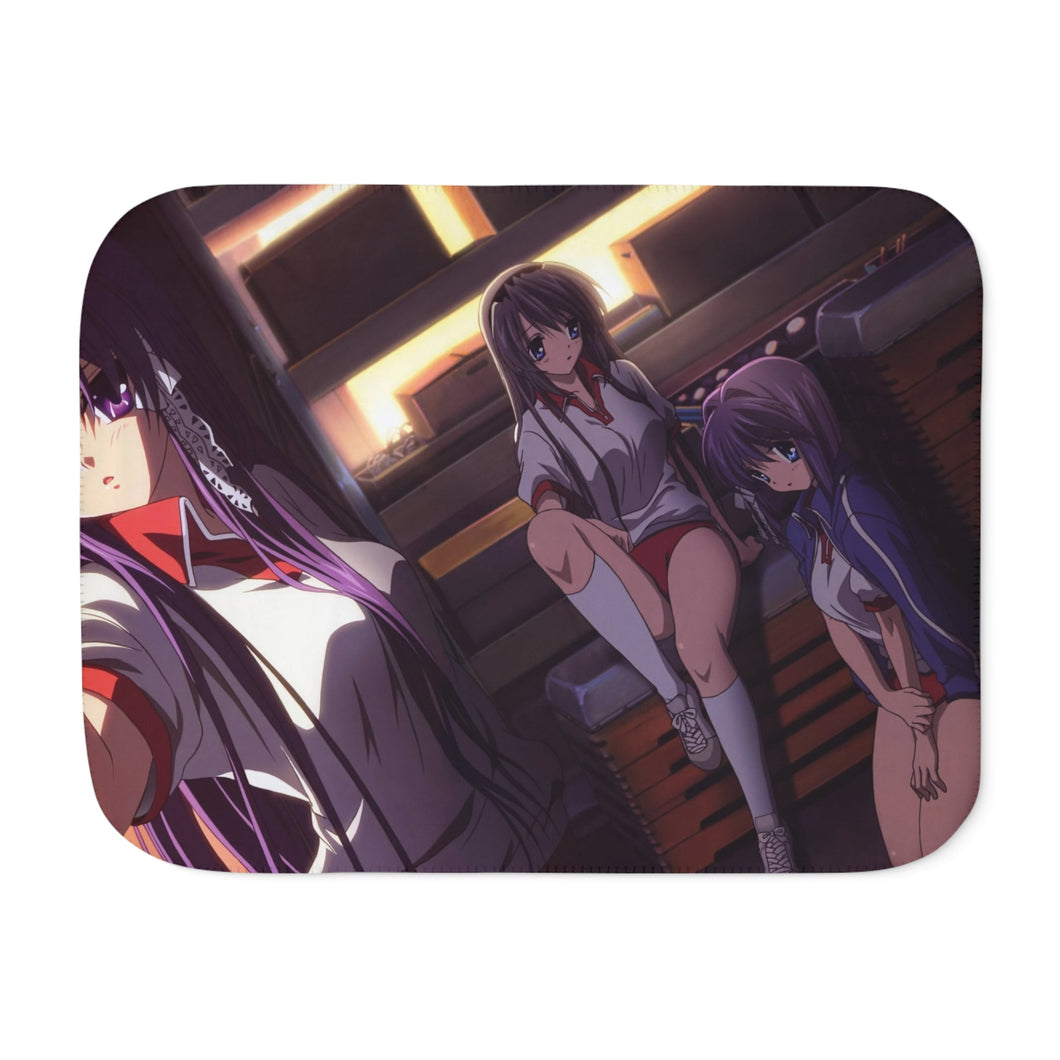 Clannad Tomoyo Sakagami, Kyou Fujibayashi, Ryou Fujibayashi Sherpa Blanket