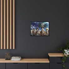 Load image into Gallery viewer, Eren yeager With Team Canvas Framed Art Print

