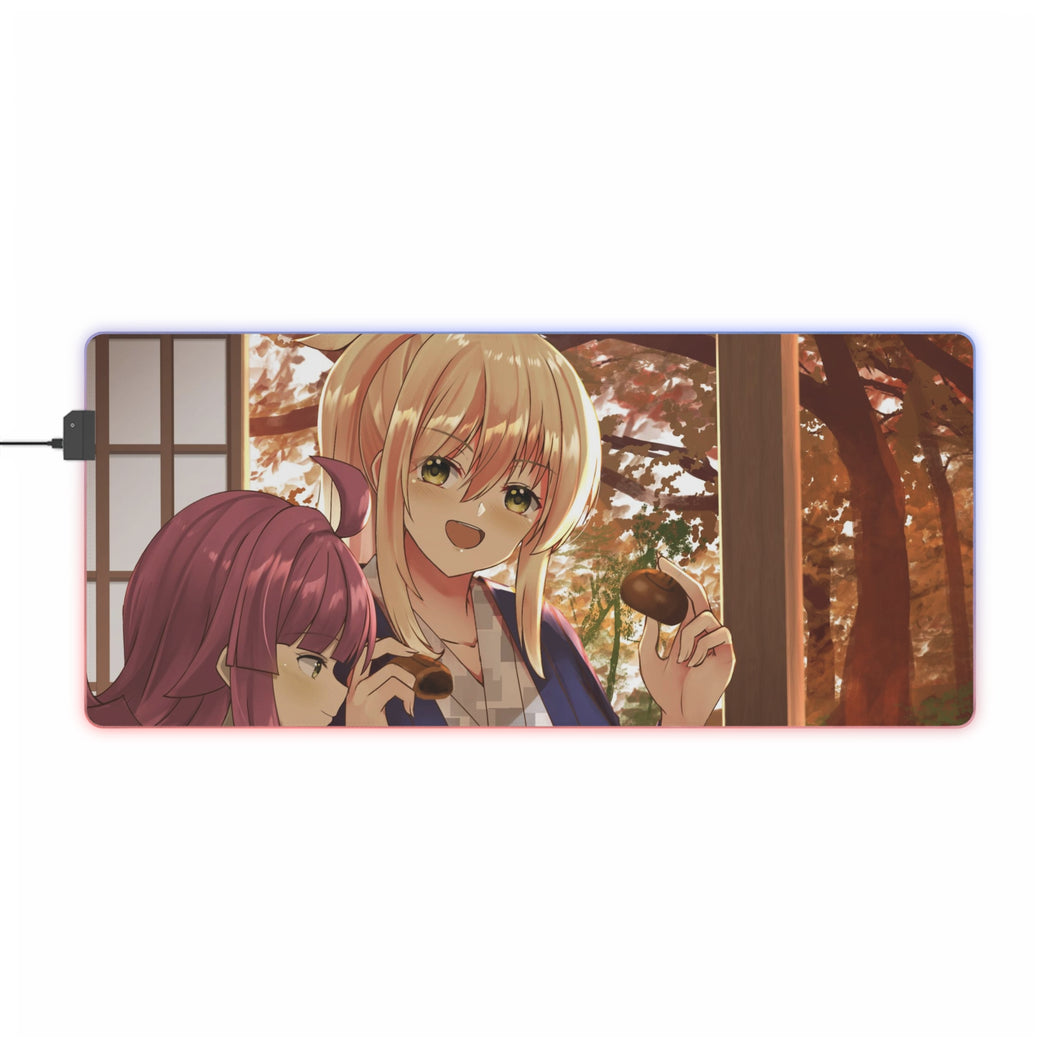 Ai Miyashita & Rina Tennoji RGB LED Mouse Pad (Desk Mat)