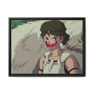 Anime Princess Mononoker Canvas Framed Art Print