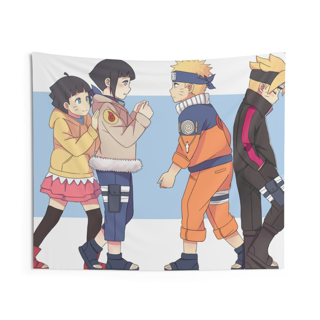 Himawari, Hinata, Naruto and Boruto Indoor Wall Tapestry