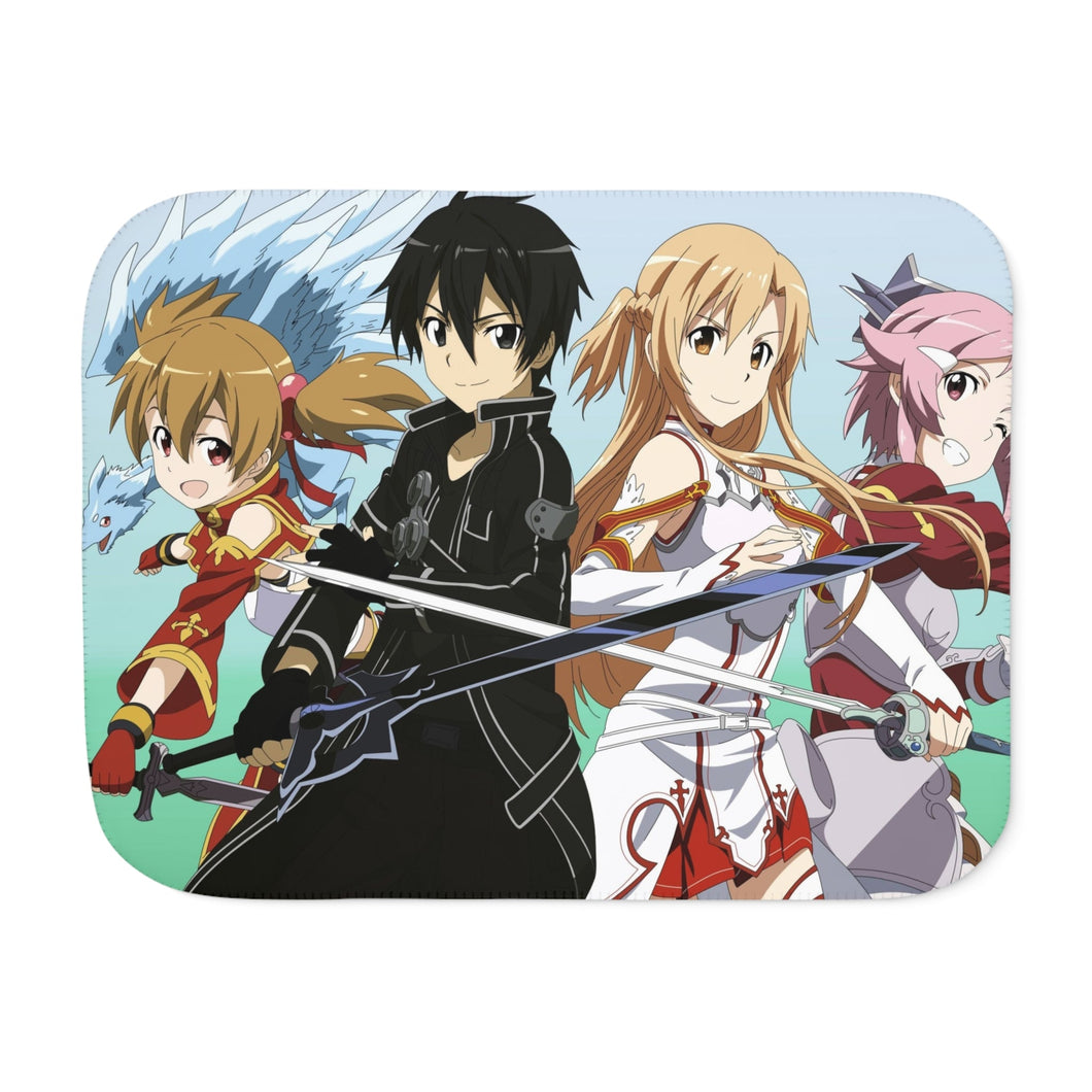 Silica,Kirito,Asuna and Lisbeth Sherpa Blanket