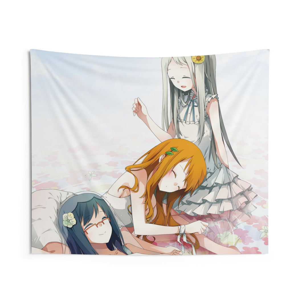 Anohana Meiko Honma, Naruko Anjou, Chiriko Tsurumi Indoor Wall Tapestry