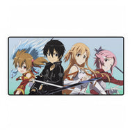 Silica,Kirito,Asuna and Lisbeth Mouse Pad (Desk Mat)