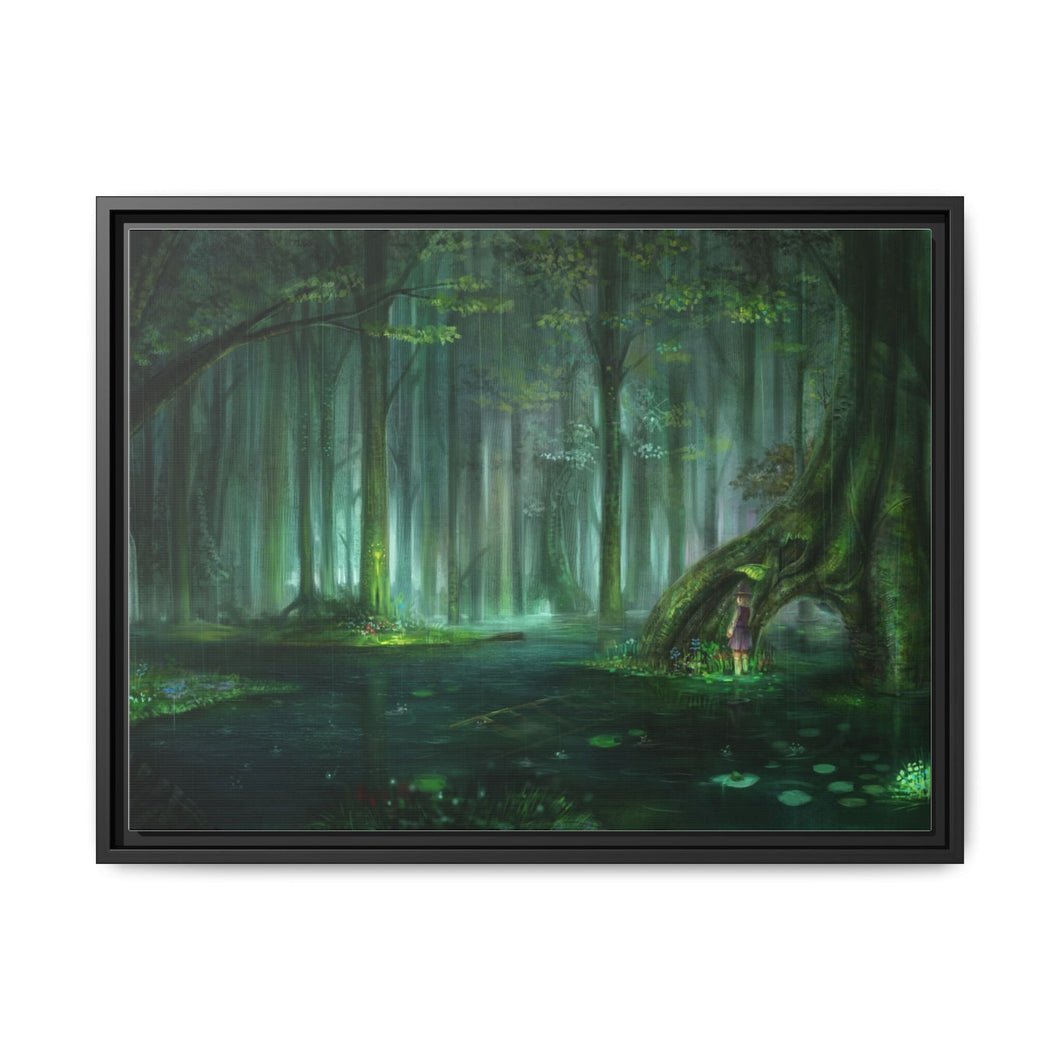 Fantasy Forest Canvas Framed Art Print