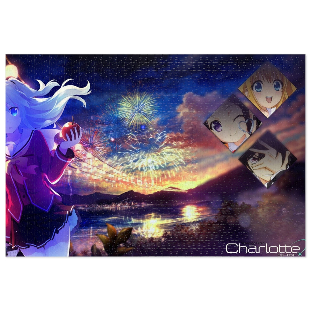 Nao Tomori holding a apple Jigsaw Puzzle