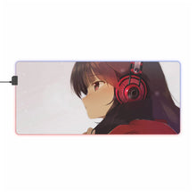 Load image into Gallery viewer, Anime Headphones RGB LED Mouse Pad (Desk Mat)
