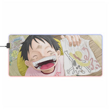 Load image into Gallery viewer, One Piece Monkey D. Luffy RGB LED Mouse Pad (Desk Mat)

