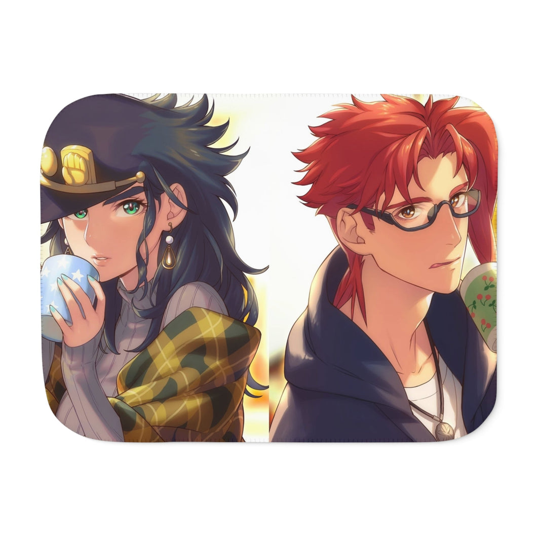 Anime Jojo's Bizarre Adventure Sherpa Blanket