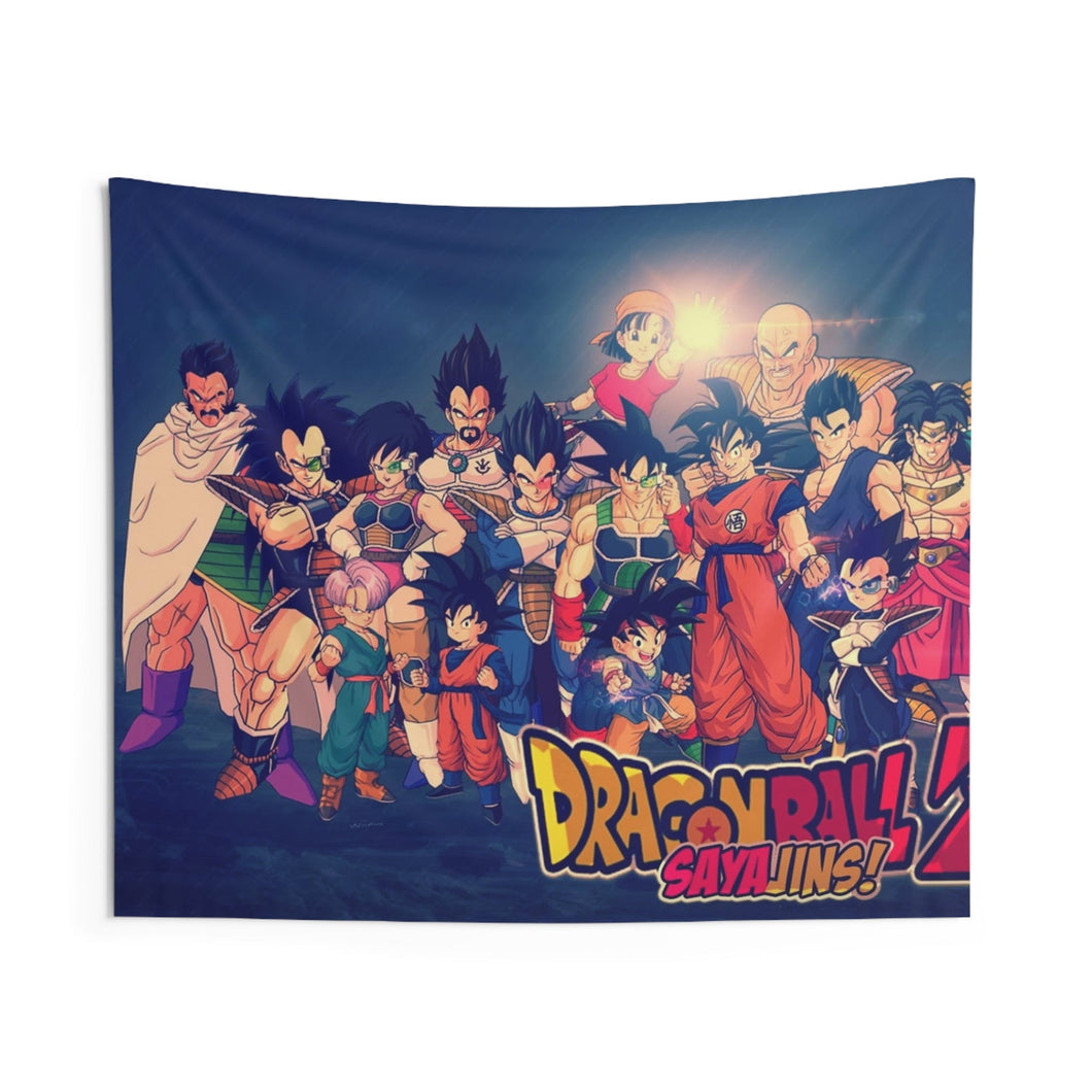 Dragon Ball Z Sayajins! Indoor Wall Tapestry