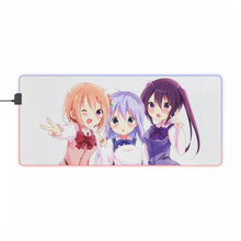 Load image into Gallery viewer, Is The Order A Rabbit? RGB LED Mouse Pad (Desk Mat)
