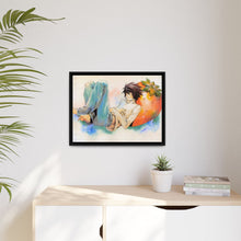 Load image into Gallery viewer, Sleepy Canvas Framed Art Print
