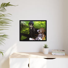 Load image into Gallery viewer, Kirito and Asuna Canvas Framed Art Print
