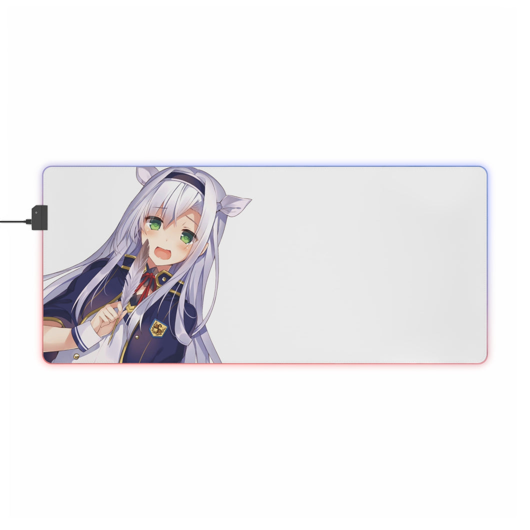 Rokudenashi Majutsu Koushi To Akashic Records Sistine Fibel RGB LED Mouse Pad (Desk Mat)
