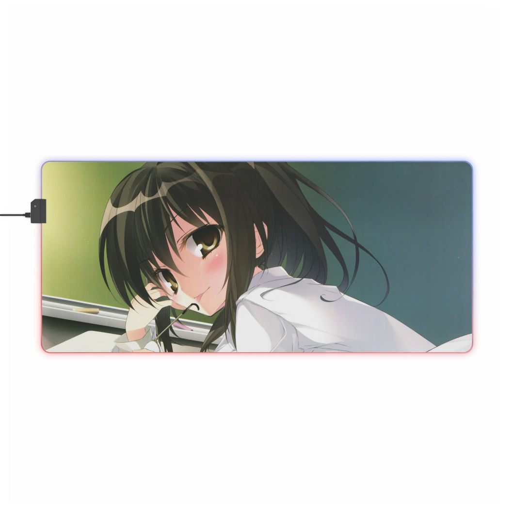 Boku Wa Tomodachi Ga Sukunai Rika Shiguma RGB LED Mouse Pad (Desk Mat)