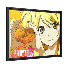Load image into Gallery viewer, Fairy Tail Natsu Dragneel, Lucy Heartfilia Canvas Framed Art Print
