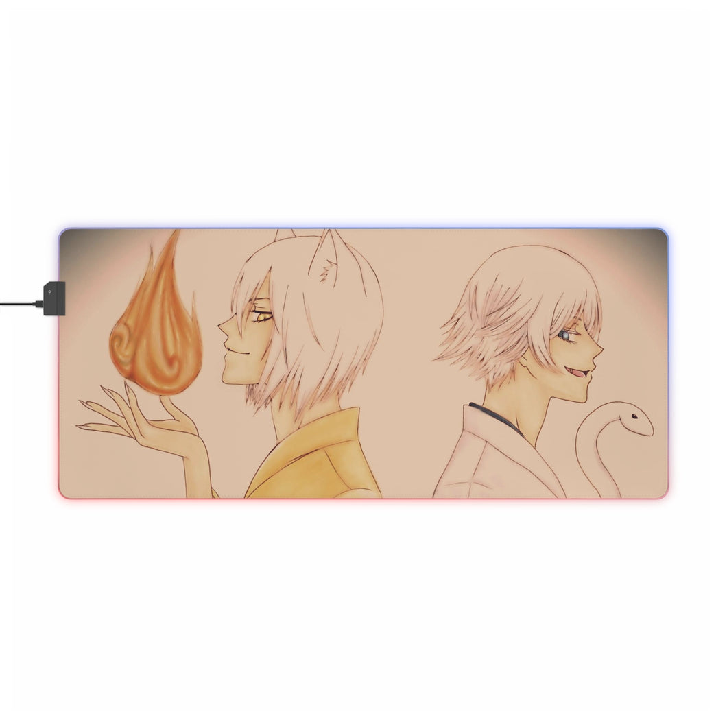 Tapis de souris LED RGB Kamisama Kiss Tomoe, Mizuki (tapis de bureau)