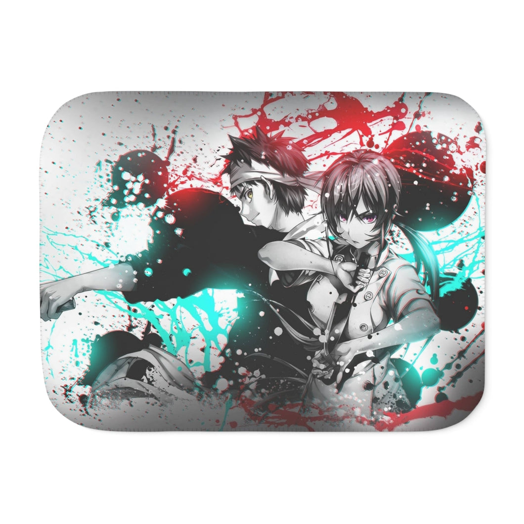 Erina and Soma (Shokugeki no Soma) Sherpa Blanket
